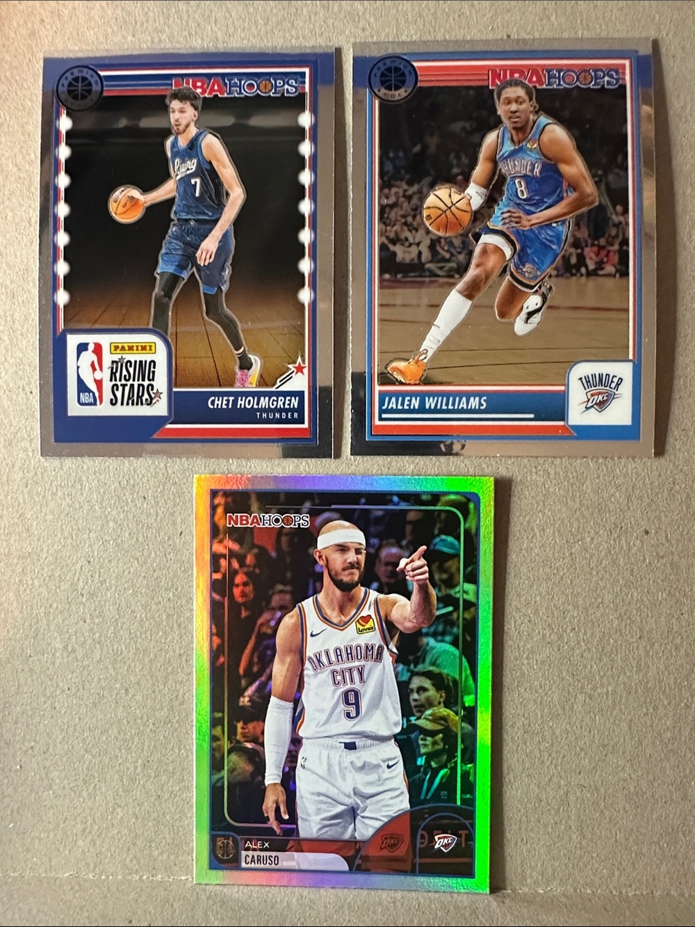 Shai Gilgeous-Alexander Thunder lot of 19 w/ Caruso/Holmgren/Jalen Williams - Picture 7 of 16